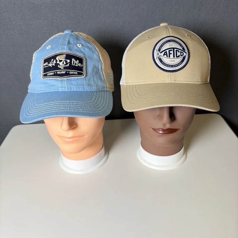 2 Hats - Salt Life and Aftco Fishing Hats Youth Sizes